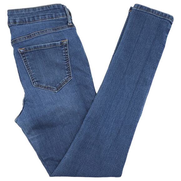 Old Navy Jeans Womens 4 Blue Rockstar Super Skinny Mid Rise Medium Wash - Picture 1 of 13